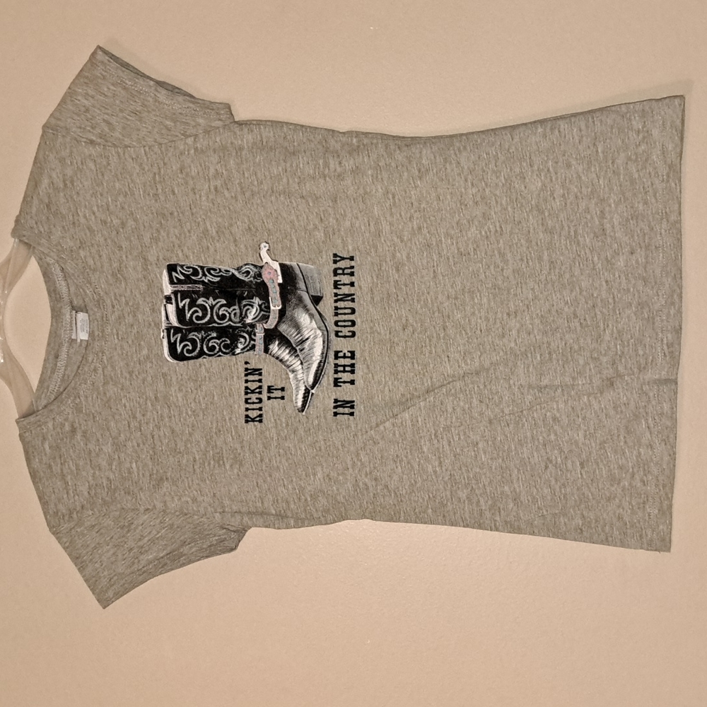 Juniors Ross Sportswear "Kickin' It it the Country" T-Shirt Size Large